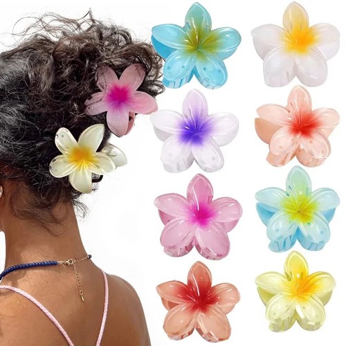 Flower hair claw - claw, clip
