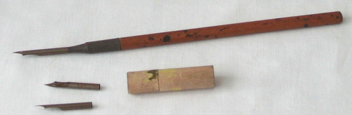 Nibs treen tube vintage - nibs, in
