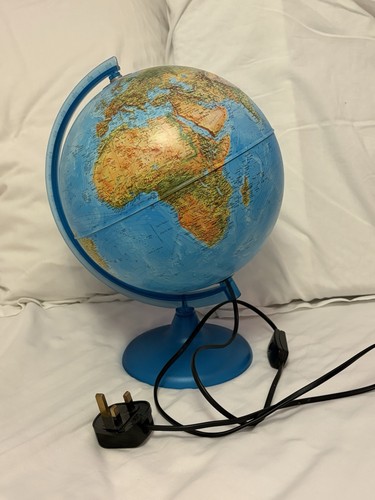 Illuminated world globe lamp - globe,