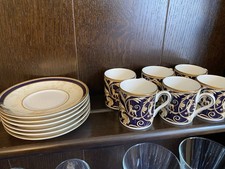 Wedgewood Cornucopia Coffee Cups and Saucers x 6 Bone China