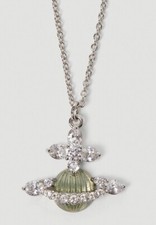 Vivienne Westwood Mireille Green Pendant Orb Necklace with Gift Packaging