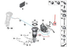 BMW 5 Touring G31 Vent Tubing