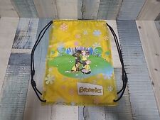 Brownies Drawstring Bag Yellow Floral Flowers Girlguiding 100% Nylon