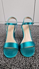 Turquoise Block Heel With