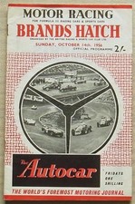 BRANDS HATCH 14 Oct 1956 MOTOR RACING FORMULA 3 Cars Official Programme