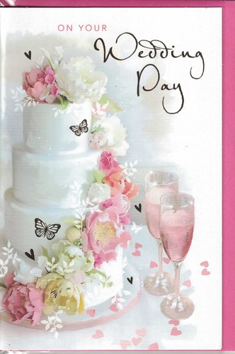 Wedding day card large - wedding,