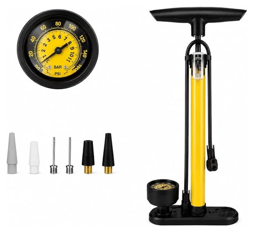 Bike floor pump with gauge - pump,