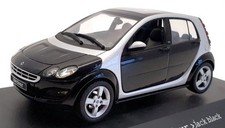 Schuco 1/43 Scale Model Car 0021091 - 2004 Smart Forfour - Jet Black