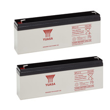 2 X  Yuasa 12V 2.3Ah SLA Batteries for Optima Compact Alarm Panels - NP2.3-12