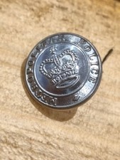 Obsolete Small Chrome  Metropolitan Police Uniform Buttons with Queens Crown 