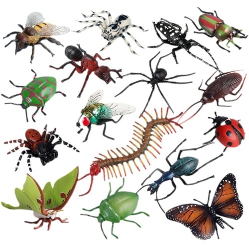 Spider bee animals model set - spider,