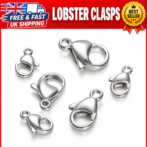 50pcs stainless steel lobster - stainless,