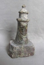 Cornish Serpentine Marble Lighthouse Souvenir Decorative Ornament 70mm H