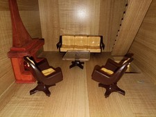 Vintage dolls house - vintage, sofa