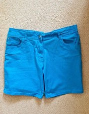 Ladie bright blue shorts - tu,