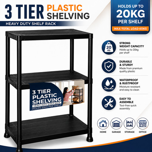 Tier plastic shelving - tier,