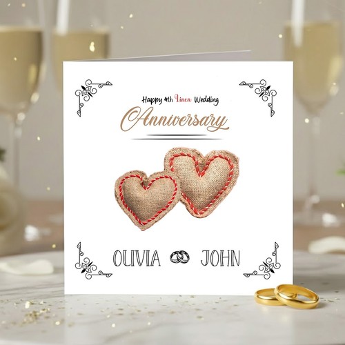 Personalised 4th linen - personalised, wedding