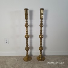 VTG Set of 2 Etched Brass