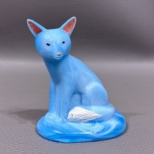 Blue Swirl Slag Glass Sly Fox