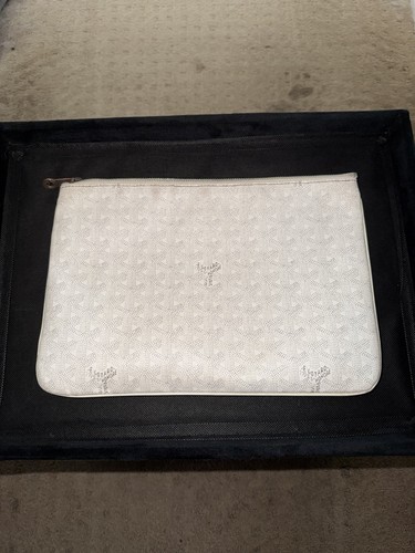 Goyard senat pouch white - goyard,