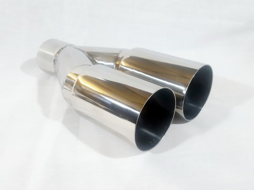 Twin straight cut tailpipe - twin,