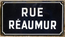 Old French enamel steel street