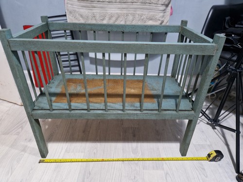 Vintage dolls cot upcycle - dolls,