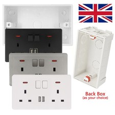 Double Wall Plug Socket 2 Gang