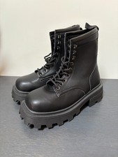 Topshop Square Toe Lace Up