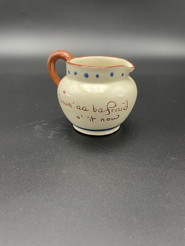 Antique motto ware creamer - ware,