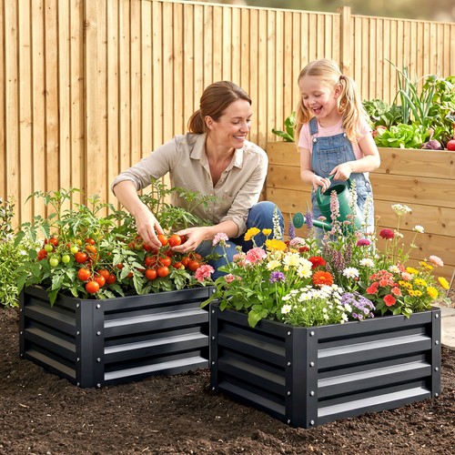 Set raised garden bed - of,