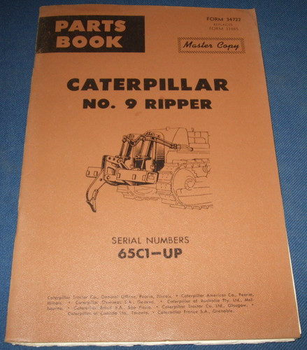 Cat caterpillar ripper - no, 9