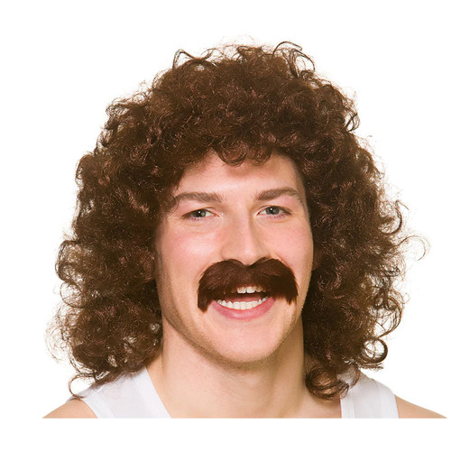 Mens 1960s 70s perm wig - mens,