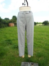 Smart Grey Pink Summer Check Stretch Trousers PRINCIPLES 18 Petite BNWT RRP £32