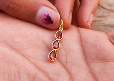 Natural Red Garnet Charm