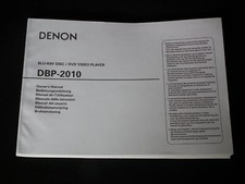 Denon Owner Manual Book for