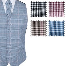 Classic Check Waistcoat V Neck