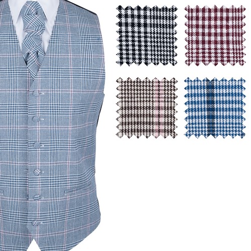 Classic check waistcoat - check, neck