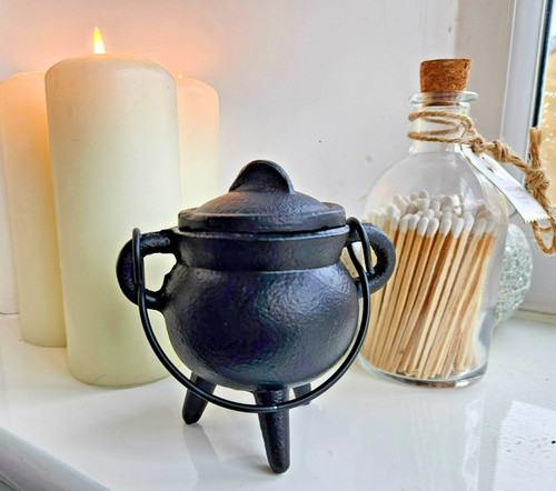 Cast iron hanging witch - iron,
