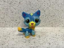 Littlest Pet Shop, LPS G7, Series 2, Wave 4, Blue, Black Light Collie Dog, #273