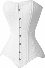 White over bust corset with