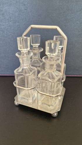Antique bottle cruet - 4-bottle,