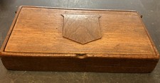 Vintage Wooden Pencil Box With