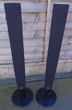 LG SH33DH-S PAIR TALL SURROUND SPEAKERS BLACK MAX 140W (PROGRAM) 4 Ohms **READ**