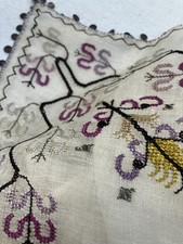 Antique Early 1800s / 1825s Crimean Tartar Zeynep Turkish Muslin Embroidery 