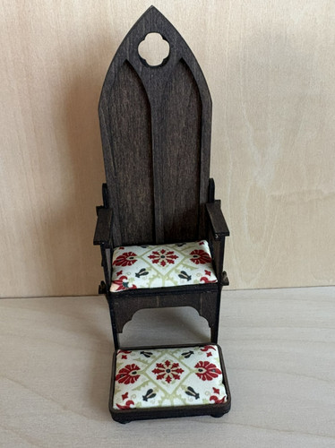 12th scale tudor throne - scale,