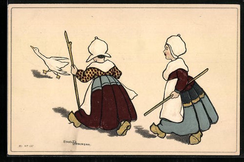 Artist postcard ethel - postcard,