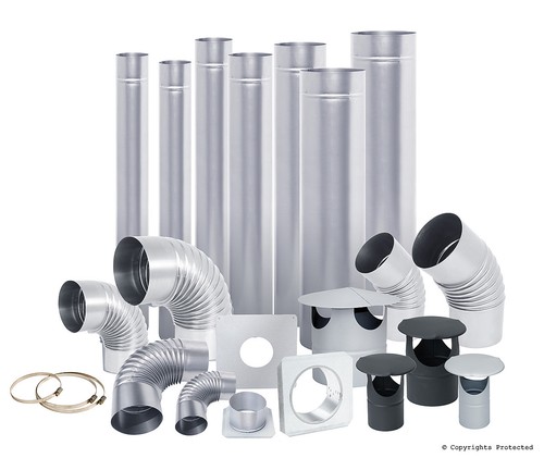 Steel flue liner - steel, elbow