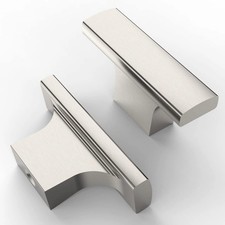 Amerdeco 10 Pack Brushed Satin Nickel Cabinet Knobs Pulls Handles Drawer