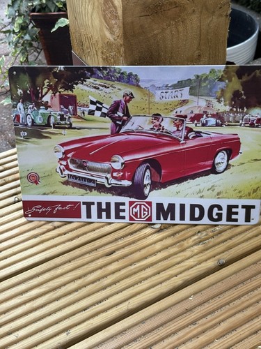 Midget steel sign - mg,